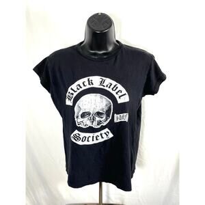 Black Label Society Skull Tee SDMF Logo Black Small